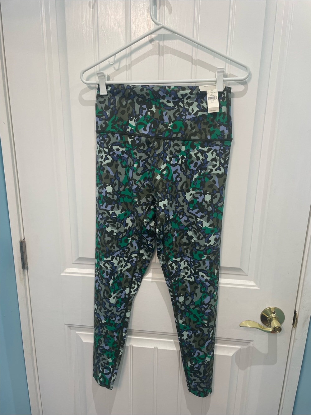 aerie Camo Print High-Waist Leggings - Green & Blue